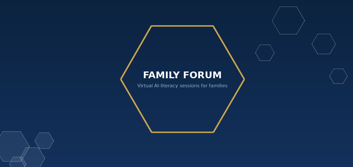 Family Forum, virtual AI-literacy sessions for families